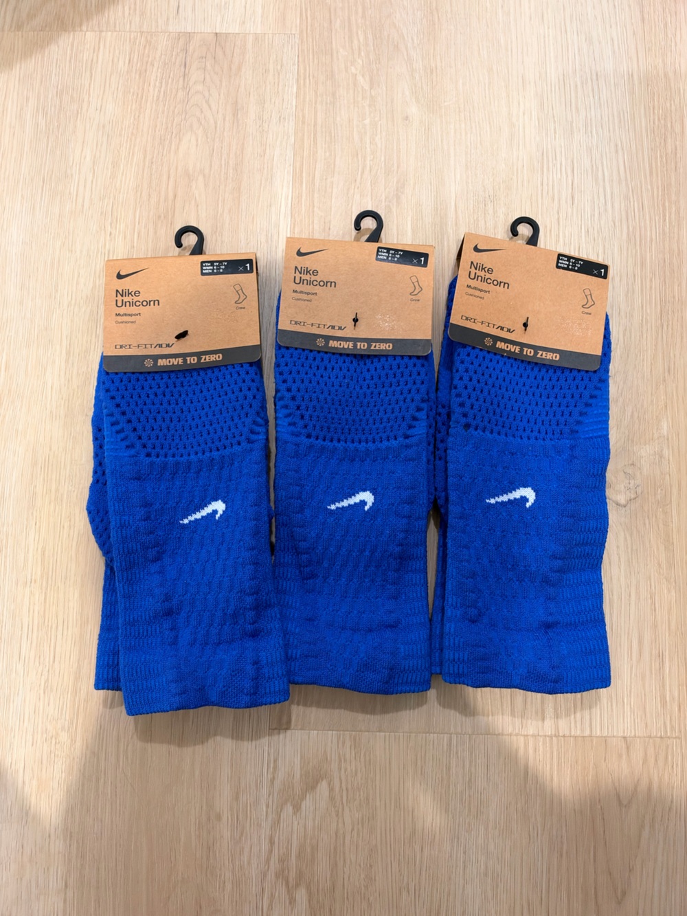3 pack of Nike unicorn socks